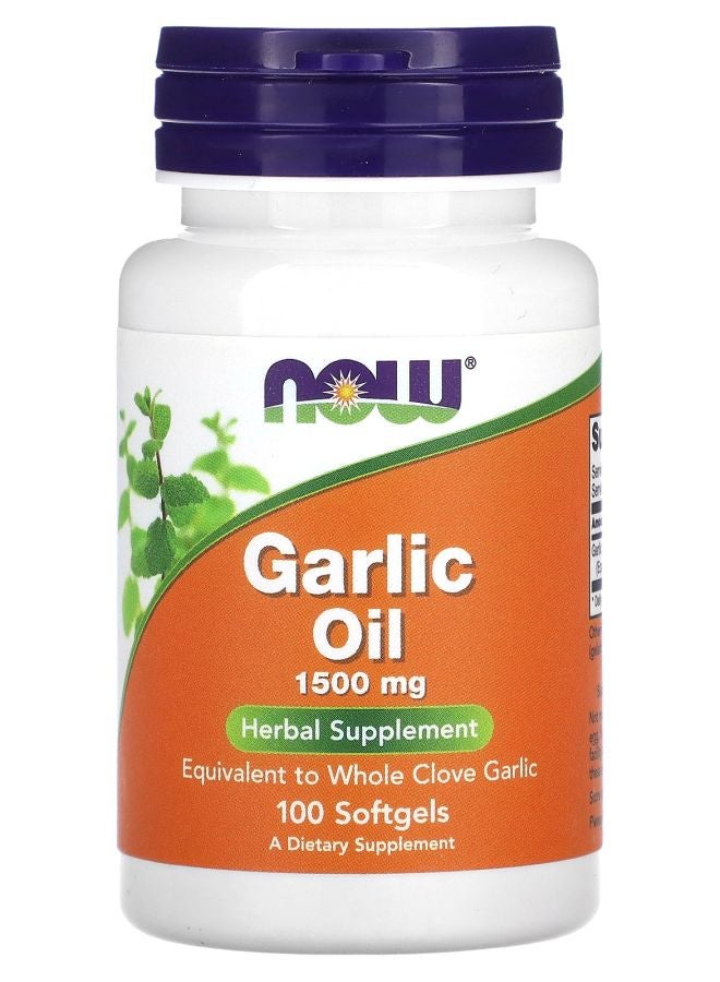 now Garlic Oil 1500 mg 100 Softgels