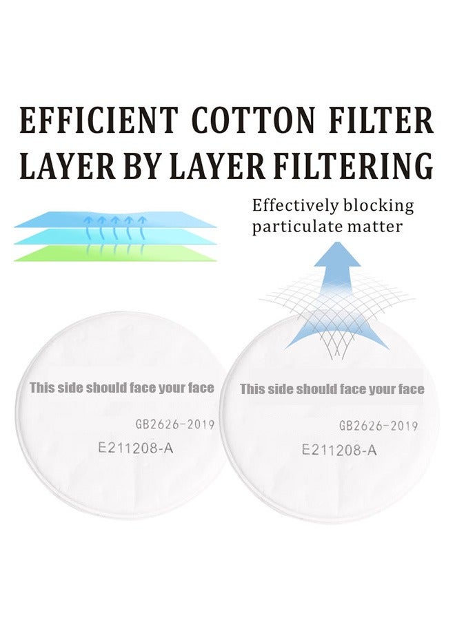 HaHaHai Reusable Respirator Half Facepiece Gas Mask ,Gas Mask With Filter,Safety Dust Face Cover,Breathing Protection Respirators with Safety Goggles for Painting Organic Vapor Welding Polishing Woodworking and Other Work Protection - Image 3