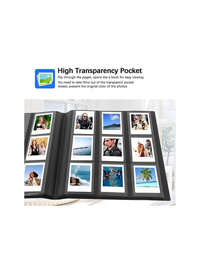 S-TOP 432 Pockets Photo Album for Fujifilm Instax Mini 11 90 70 9 8+ 8 LiPlay, Polaroid Snap SnapTouch PIC-300 Z2300 Instant Camera - Image 4