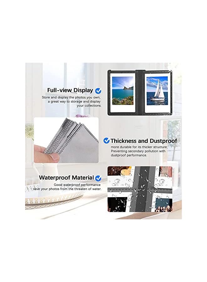 S-TOP 432 Pockets Photo Album for Fujifilm Instax Mini 11 90 70 9 8+ 8 LiPlay, Polaroid Snap SnapTouch PIC-300 Z2300 Instant Camera - Image 2