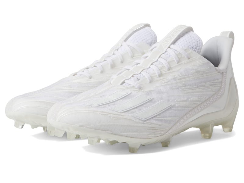 adidas Men's Adizero Football Shoe, White/White/White, 12 - Image 2