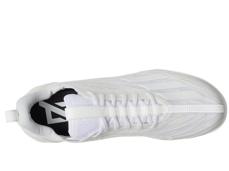 adidas Men's Adizero Football Shoe, White/White/White, 12 - Image 3
