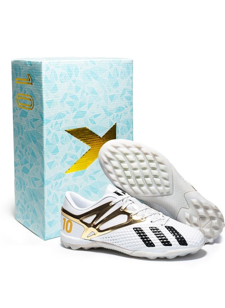 KUYING - Adult and children's gradient electroplating training low top football boots - Image 1