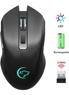Valkyrie 6-Button Rechargeable Silent 2400DPI Wireless Mouse  - Image 2