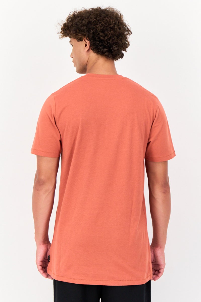 Hurley Men Sportswear Fit Short Sleeve Outdoor T-Shirt, Rust  - Image 3