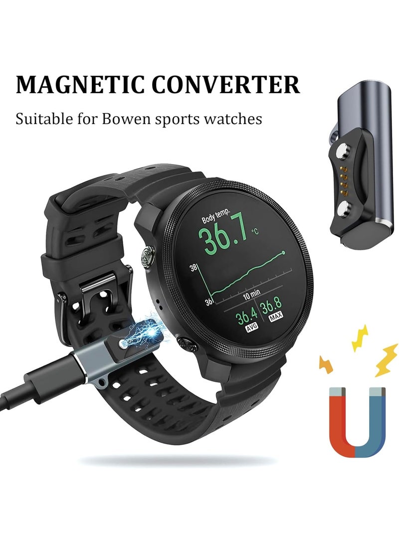 2 حزمة USB-C محول الشحن متوافق مع Polar Vantage M3 USB C إلى Polar Smartwatch شاحن متوافق مع Polar Vantage V3 Vantage M3 Ignite 3 Polar Grit X2 Pro Smartwatch - Image 3