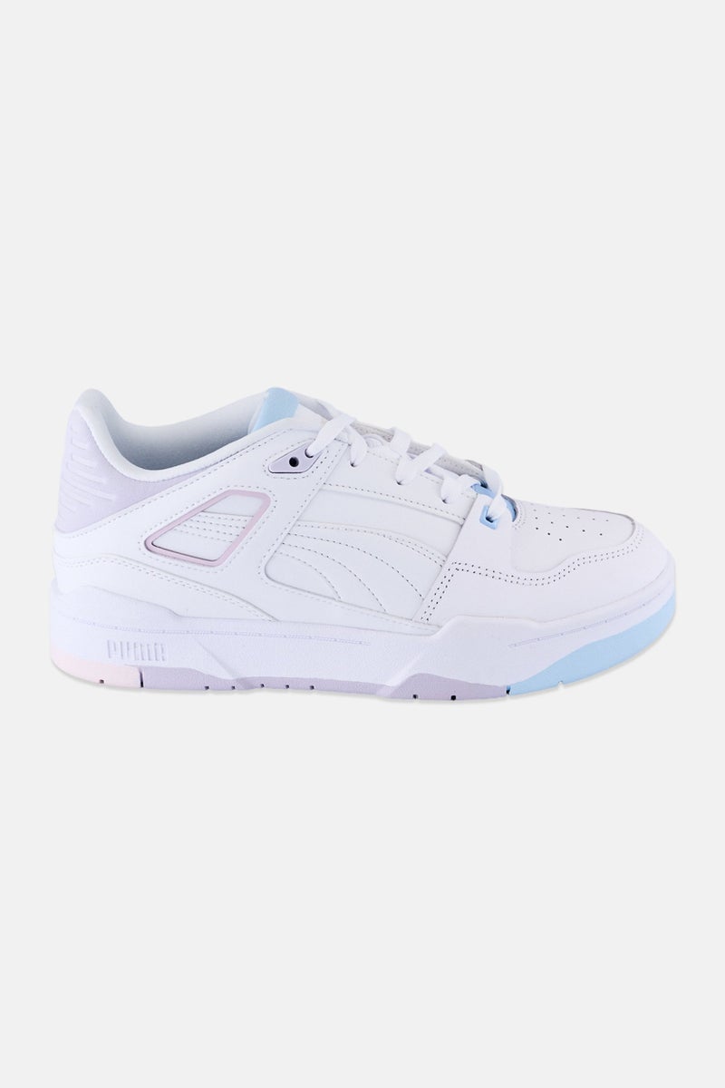 PUMA أحذية خارجية للنساء من سليبستريم، بيضاء، مزودة بأربطة - Image 2