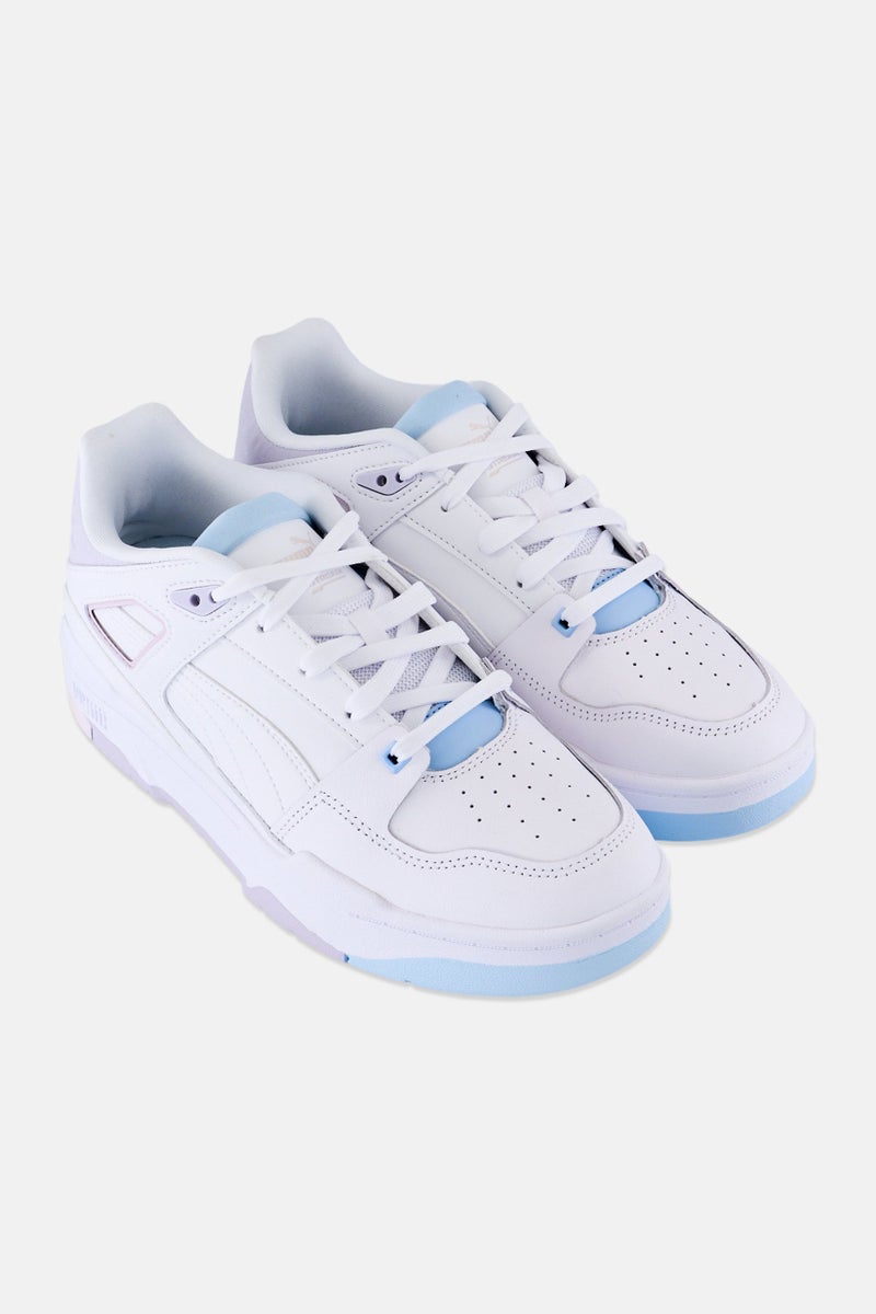 PUMA أحذية خارجية للنساء من سليبستريم، بيضاء، مزودة بأربطة - Image 4