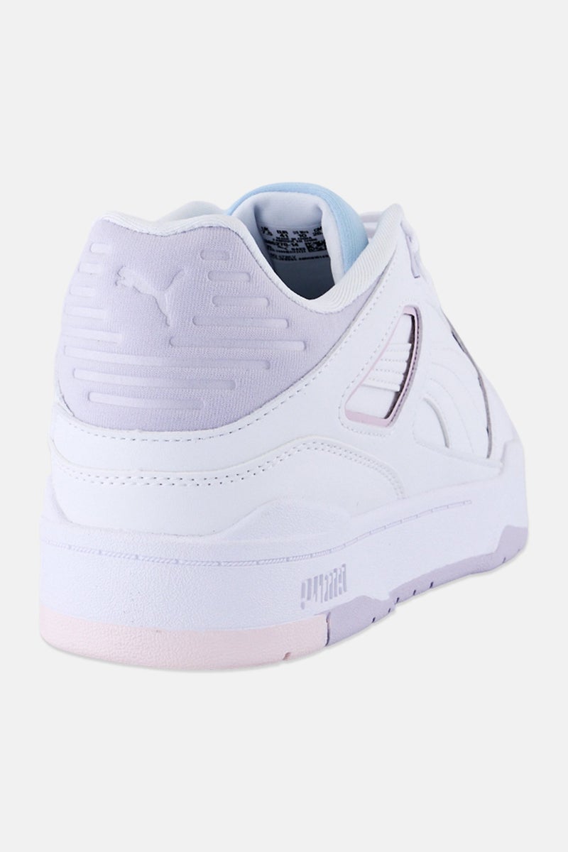 PUMA أحذية خارجية للنساء من سليبستريم، بيضاء، مزودة بأربطة - Image 3