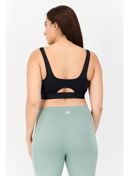 Adidas Women Sportswear Fit Training Sports Bra, Black  - Image 4