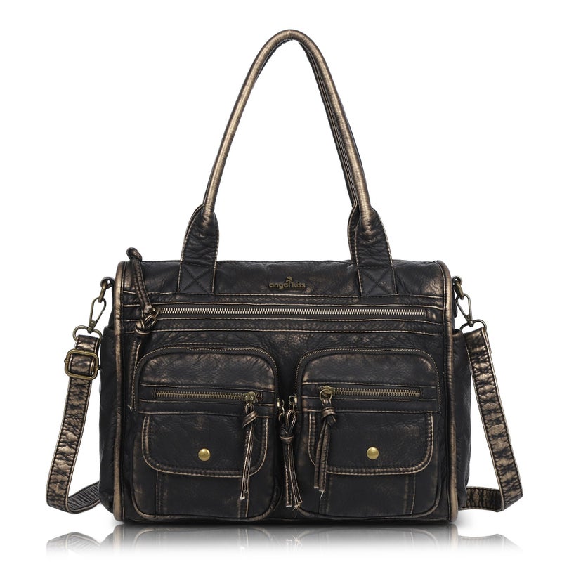 Angel Kiss Purses and Handbag for Women Soft Leather Hobo Bags Satchel Shoulder Bags Ladies Tote Crossbody Bag