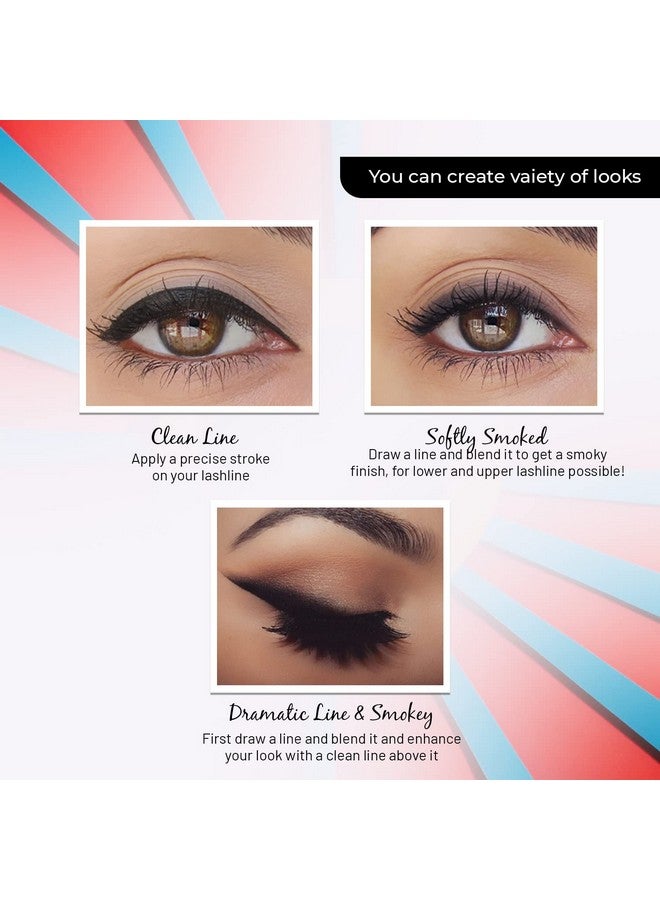 Lenphor Smudge Me Eye Pencil Comes With Eyeliner & Eyeshadow Long Lasting Eye Makeup Precision Tip For Professional Strokes Intense Look Matte Finish Groovy Grey - Image 5