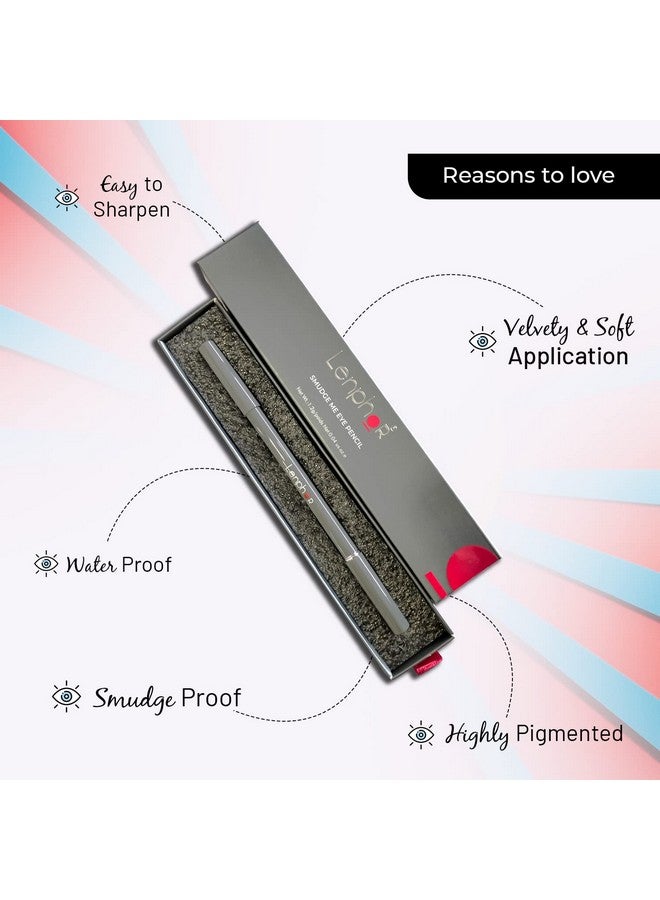Lenphor Smudge Me Eye Pencil Comes With Eyeliner & Eyeshadow Long Lasting Eye Makeup Precision Tip For Professional Strokes Intense Look Matte Finish Groovy Grey - Image 2