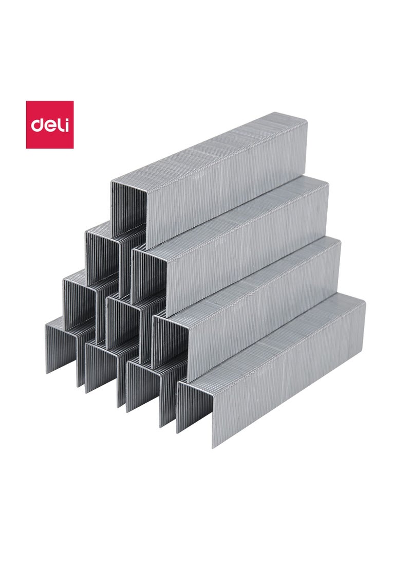 Deli E0017 Staples - 23/17, 1000 PCS/Box, Silver - Image 1