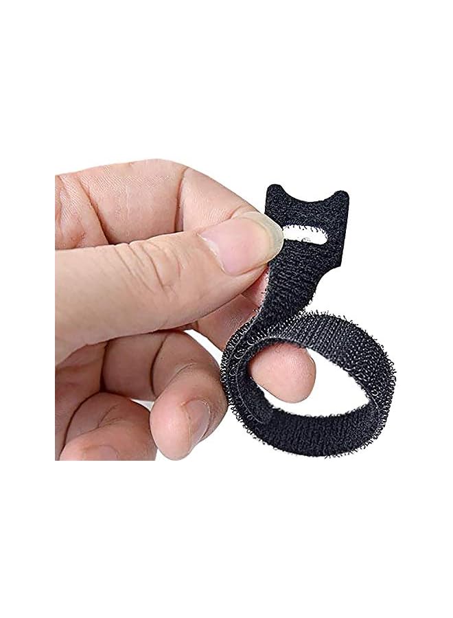 PROMASS promass 50PCS Fastening Cable Ties Reusable, Premium 6-Inch Adjustable Cord Ties, Microfiber Cloth Cable Management Straps Hook Loop Cord Organizer Wire Ties  - Image 2