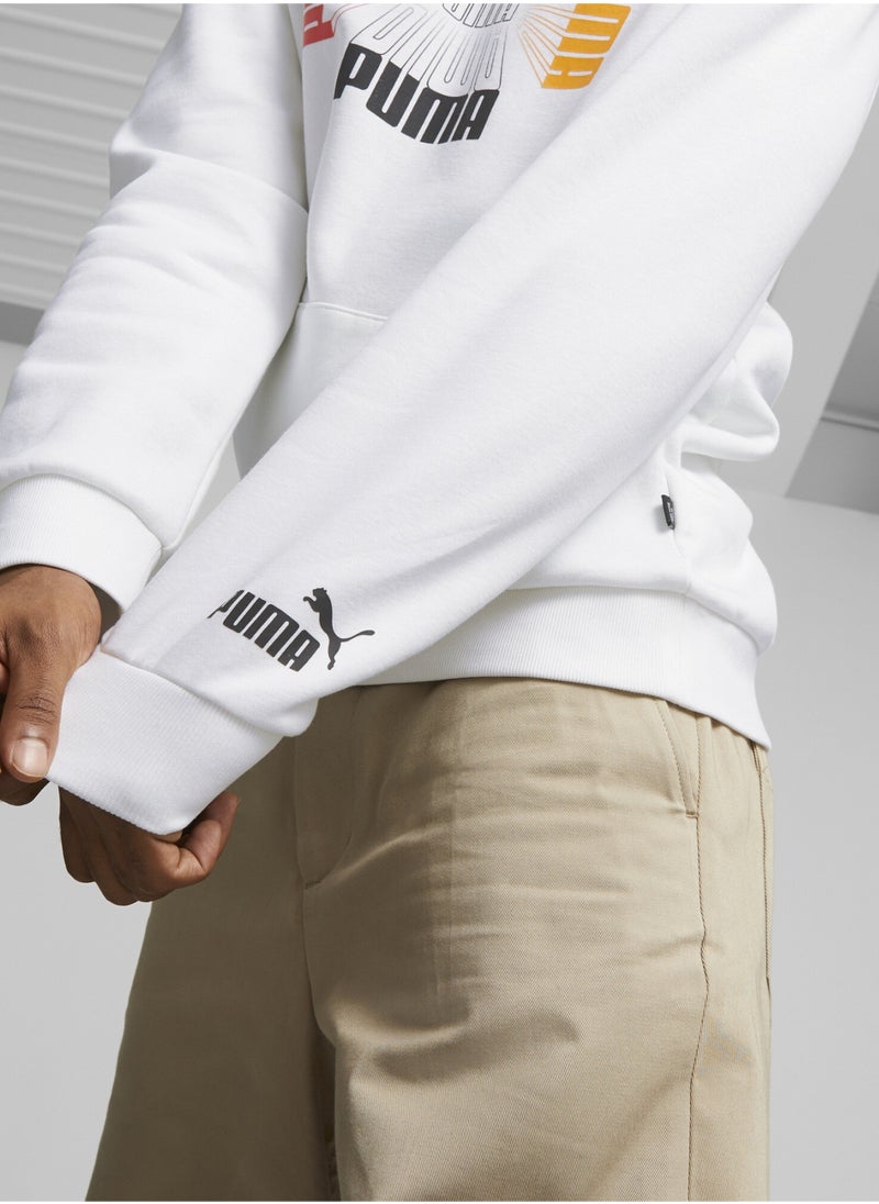 PUMA - Logo Repeat Mens Printed Hoodie - Image 1