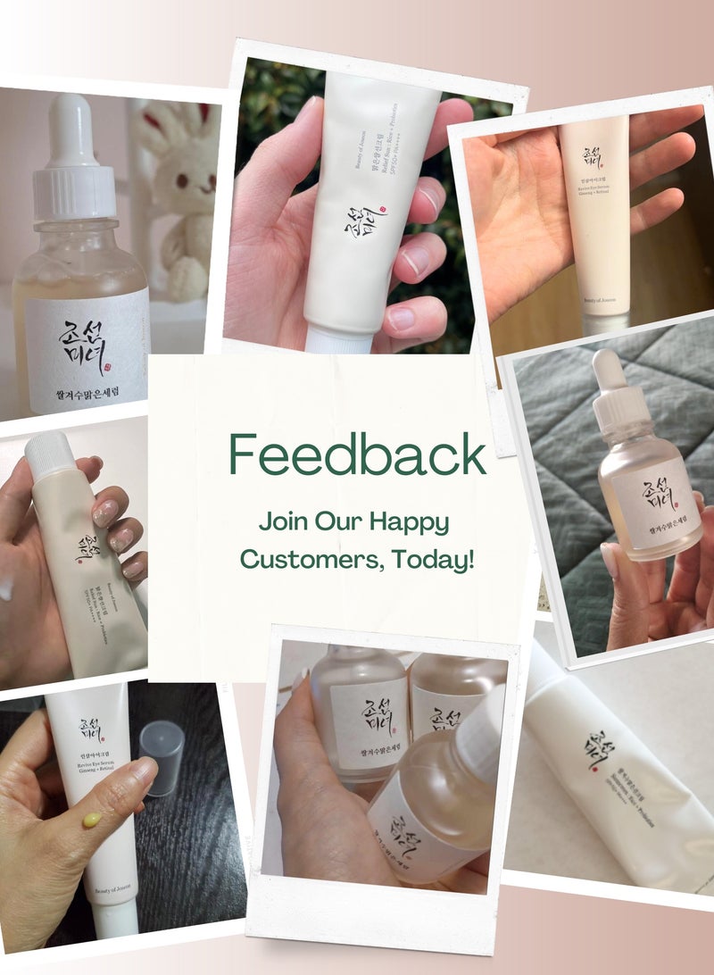 Beauty of Joseon Glow Renewal Trio & Face Scrubber - Revitalizing Revive Eye Serum with Ginseng & Retinal, Brightening Glow Deep Serum, and Protective Sunscreen Rice Probiotics SPF50+ PA++++ 110ml - Image 3