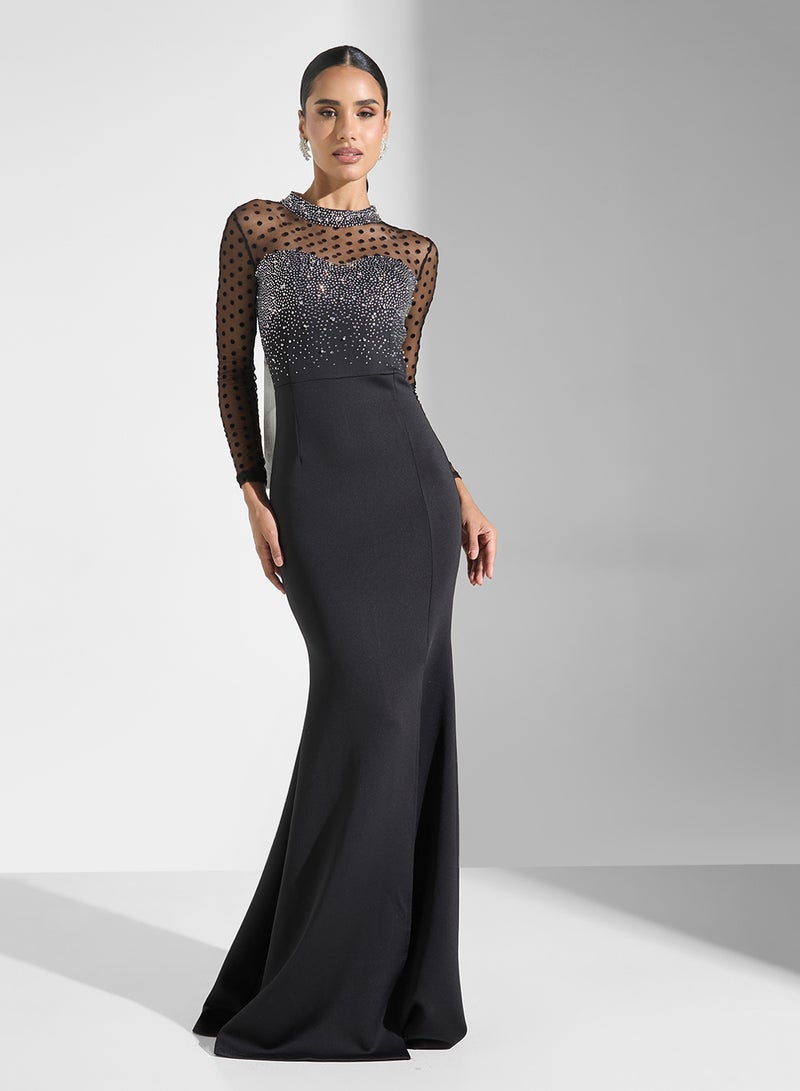 Ella Limited Edition Embellished Bodice Gown Dress  - Image 1