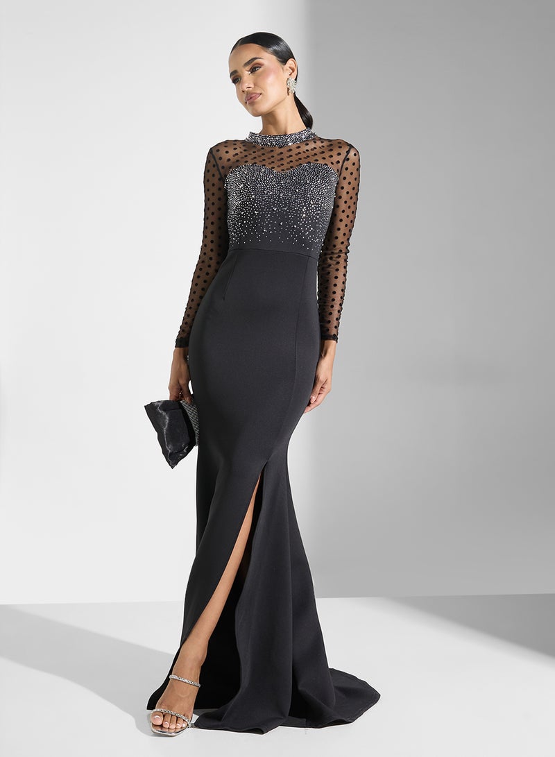 Ella Limited Edition Embellished Bodice Gown Dress  - Image 4