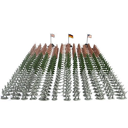 RAINBOW TOYFROG Army Men Action Figure Set 300 pcs Toy Soldiers Military Playset Classic Army Men Action Figures for Kids Durable Army Toys for Imaginative Play ww2 Action Figures - Image 1
