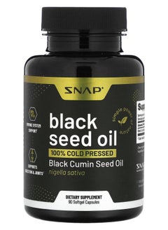 SNAP SUPPLEMENTS Black Seed Oil 90 Softgel Capsules 