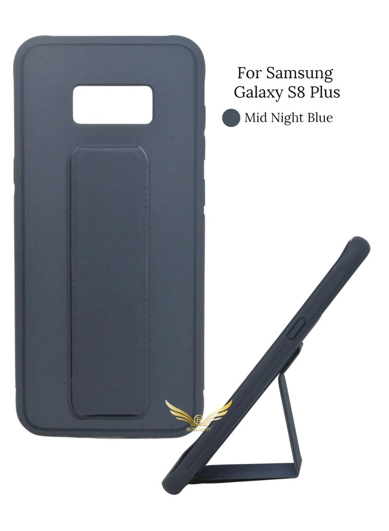 BORTONY Finger Grip Car Mount Protective Case Cover For Samsung Galaxy S8 Plus - Image 1