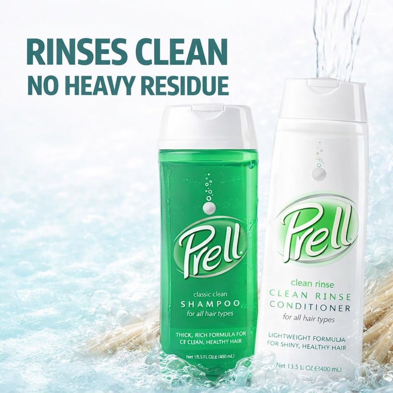 Prell 2-in-1 Shampoo & Conditioner â€“ Classic Clean Deep Cleansing & Lightweight Conditioning for Shiny Healthy Hair | 13.5 oz - Image 2