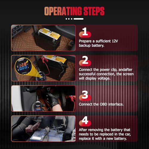 LUTIFIX OBD2 Car Memory Saver Cable, with 3A Fuse & 2 Alligator Clips OBD II Vehicle ECU Emergency Power Supply Cable, Over-Current, Over-Voltage, Polarity Reverse Protection - Image 4
