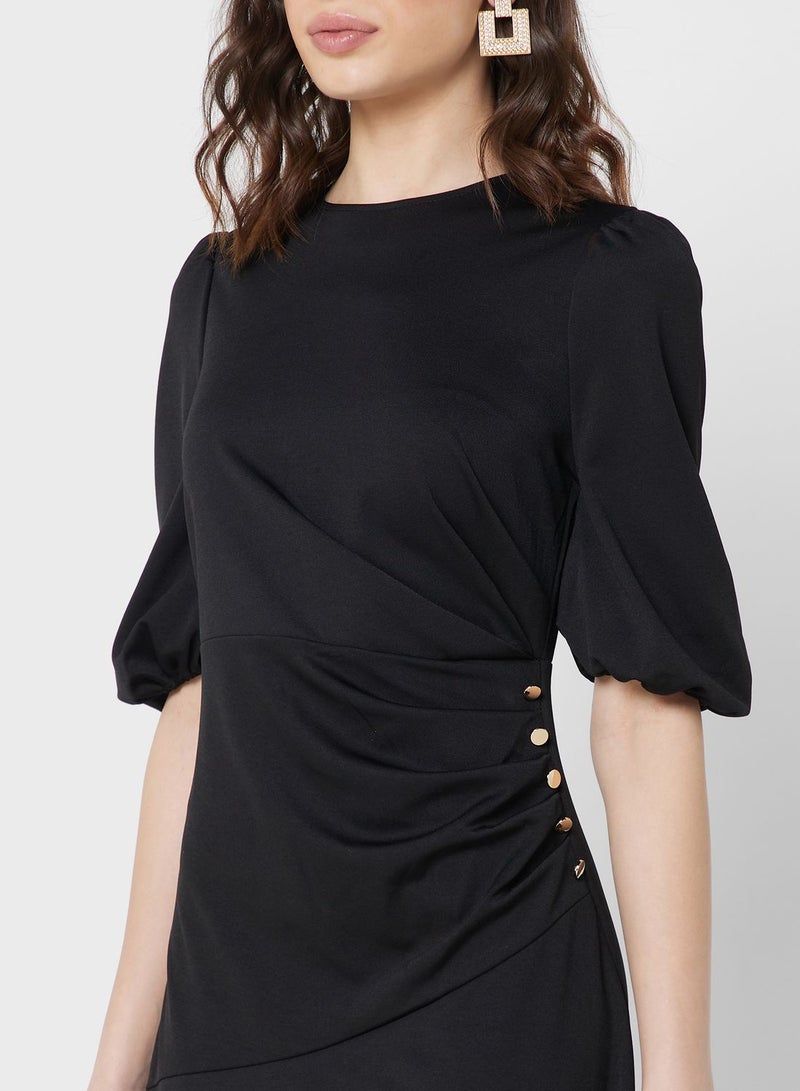 ELLA Ruched Detail Dress  - Image 3
