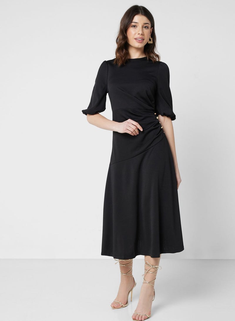 ELLA Ruched Detail Dress  - Image 4