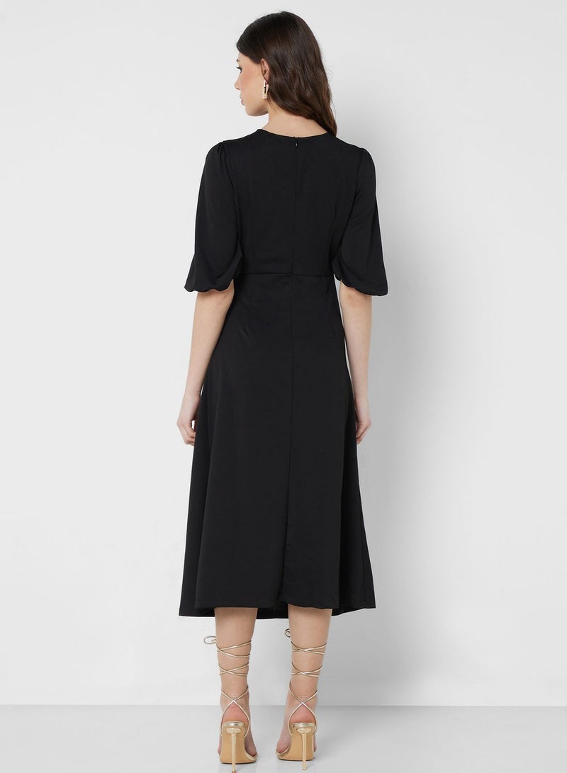 ELLA Ruched Detail Dress  - Image 2