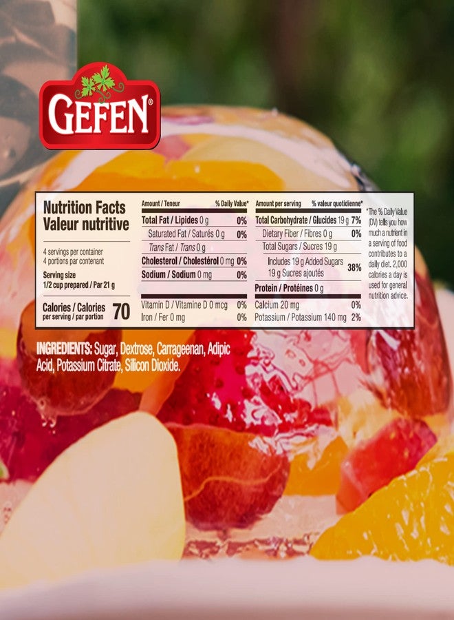 Gefen Clear Unflavored Jello, 3oz (1 Pack) - Image 3