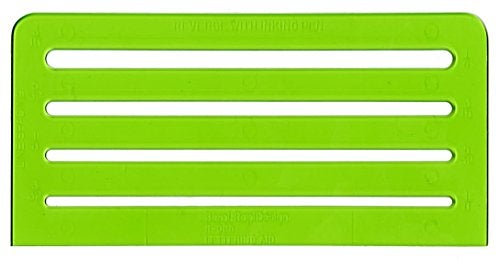 RAPIDESIGN قالب مساعدة الكتابة Rapidesign، مقاسات 1/8، 5/32، 3/16، 1/4 إنش، 1 لكل منها (R925)، أخضر - Image 1