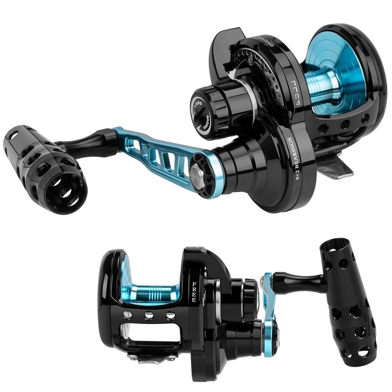 THKFISH Slow Pitch Jigging Reel 55lbs Max Drag 63192 Stainless BB Lever Drag Saltwater Heavy Duty Trolling Reel Slow Jigging Reel Saltwater Fishing - Image 2