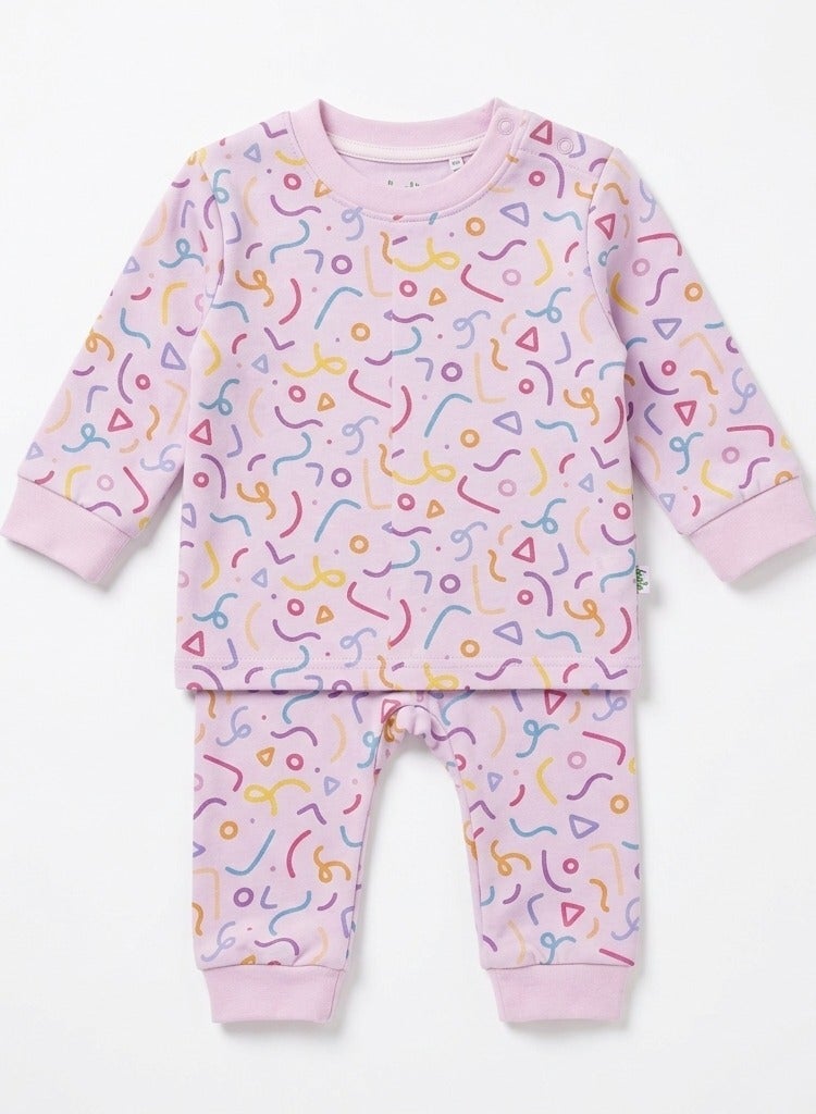 Katjie cotton Autum Pajama Set For Baby Girls 2-Piece Code (3521) - Image 1