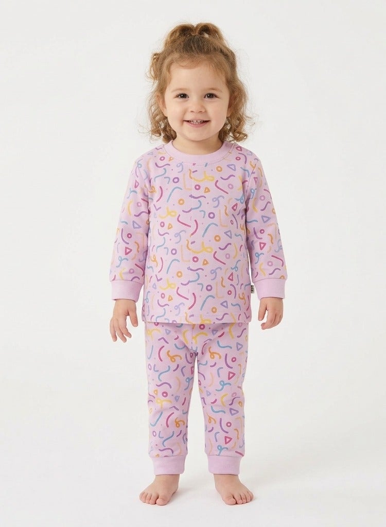 Katjie cotton Autum Pajama Set For Baby Girls 2-Piece Code (3521) - Image 2