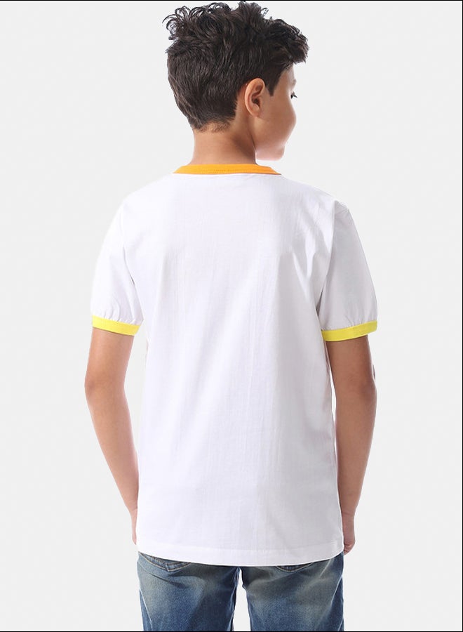 DIADORA Boys Printed Cotton T-Shirt - Image 3