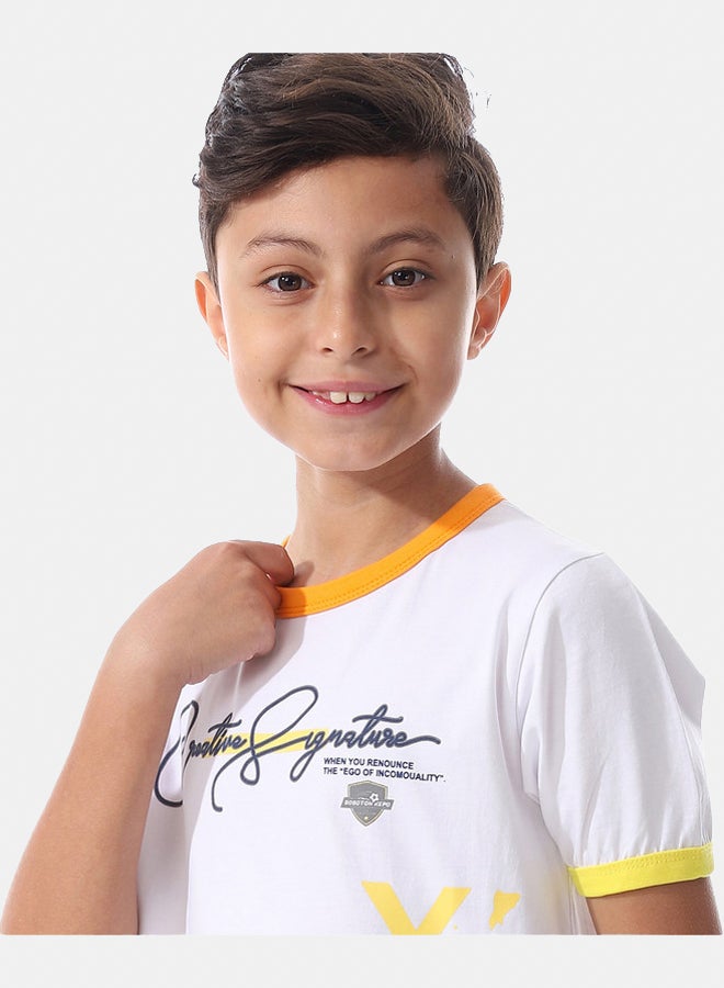 DIADORA Boys Printed Cotton T-Shirt - Image 4