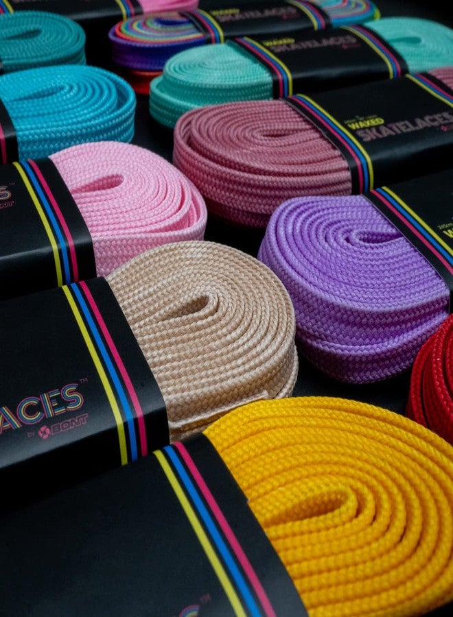 BONT Skates Waxed Laces - 6mm & 8mm - 47" 71" 79" 96" 108" - Tickle Blue (8mm Wide / 59 inch / 150cm), Tickle Blue, 8mm Wide / 59 inch / 150cm - Image 5