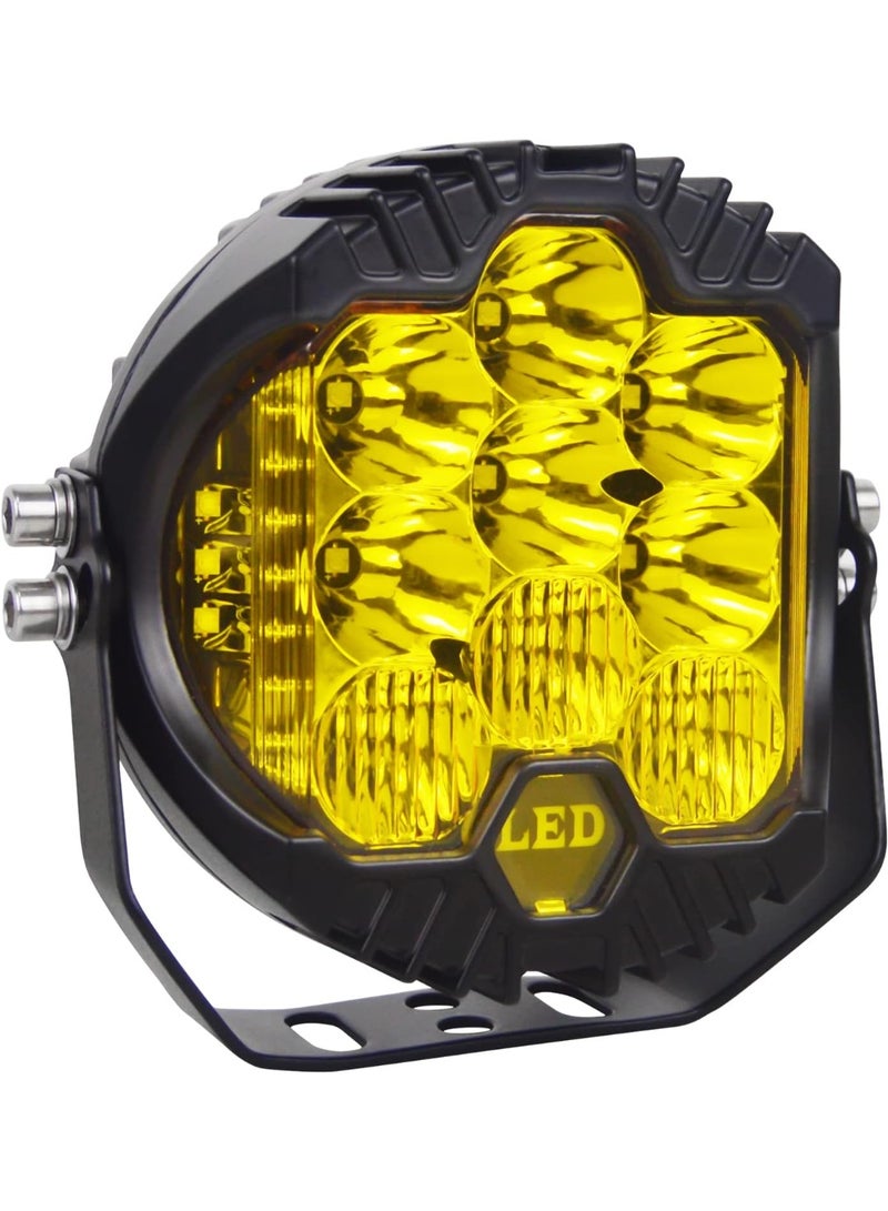 5 inch 50W Amber Yellow Side Shooter LED Work Light Bar Off Road Driving Light Spot Flood Combo Driving Lamp IP67 Waterproof Fog Lights for JP Truck ATV SUV Car Boat,10-30V - Image 1