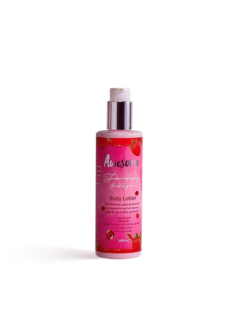 Awesome Strawberry Bubblegum Body Lotion 250ml - Image 1