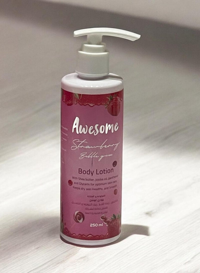 Awesome Strawberry Bubblegum Body Lotion 250ml - Image 3