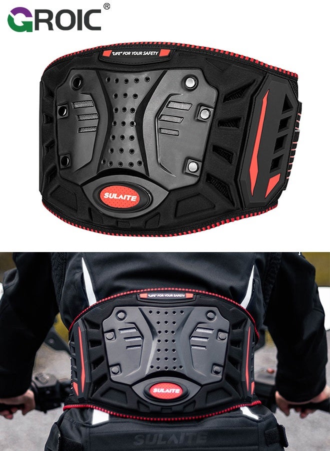 GROIC Motorcycle Waist Guard,Motorbike Protection Belts,Impact Resistant Protective Motocross Rider Motorcycle Back Support Belt for Off Road Riding,Motorcycle Gear - Image 1