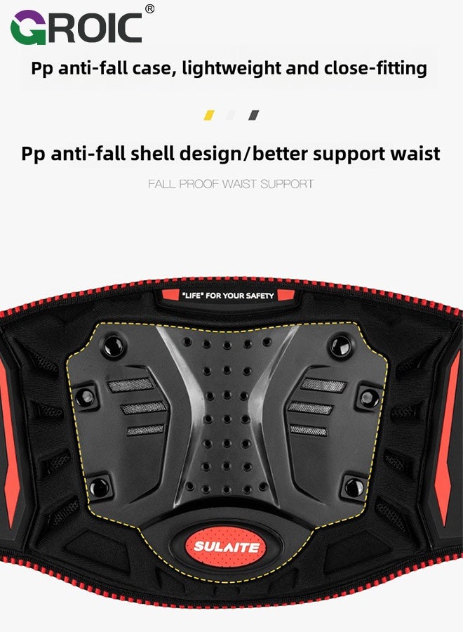 GROIC Motorcycle Waist Guard,Motorbike Protection Belts,Impact Resistant Protective Motocross Rider Motorcycle Back Support Belt for Off Road Riding,Motorcycle Gear - Image 5