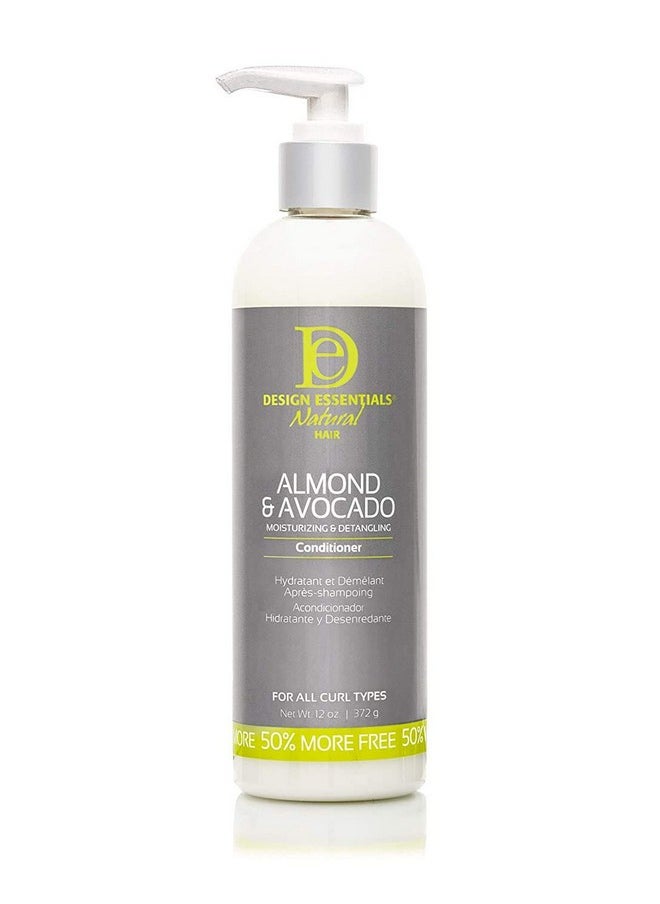 Design Essentials Natural Almond & Avocado Moisturizing & Detangling Conditioner 12 Ounce  - Image 1