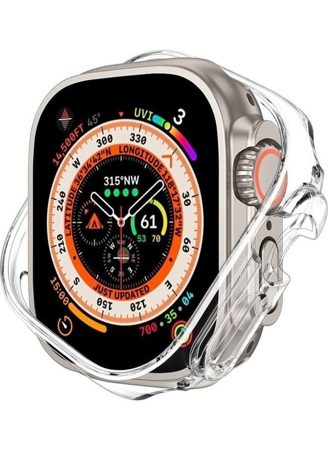 Generic - Apple Watch Ultra 49mm Case Protective Hard PC Cover Shockproof Hollow Bumper Frame Guard Compatible with iWatch Ultra 49mm - Image 1