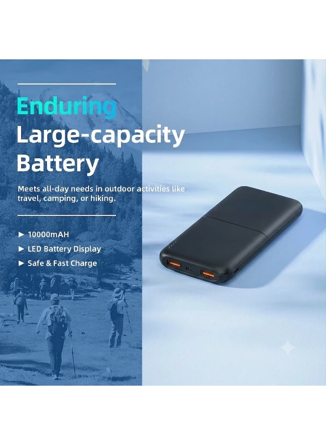GOOJODOQ Fast Charging Power Bank 10000mAh 20W, Black - Image 2