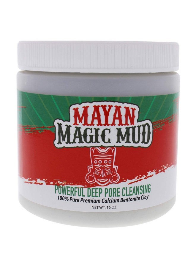 MAYAN MAGIC MUD Powerful Deep Pore Cleansing Calcium Bentonite Clay 1 Lb Natural Face Mask Peel For Men And Women Usa Made Full Facial Skin Care Spa Level Skin Cleanser Beauty Products - Image 1