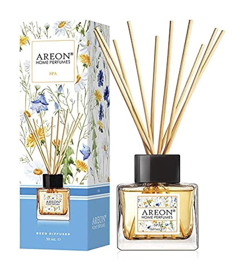 Areon Home Luxury Perfume Reed Diffuser  10 Rattan Reeds Spa 50 ml