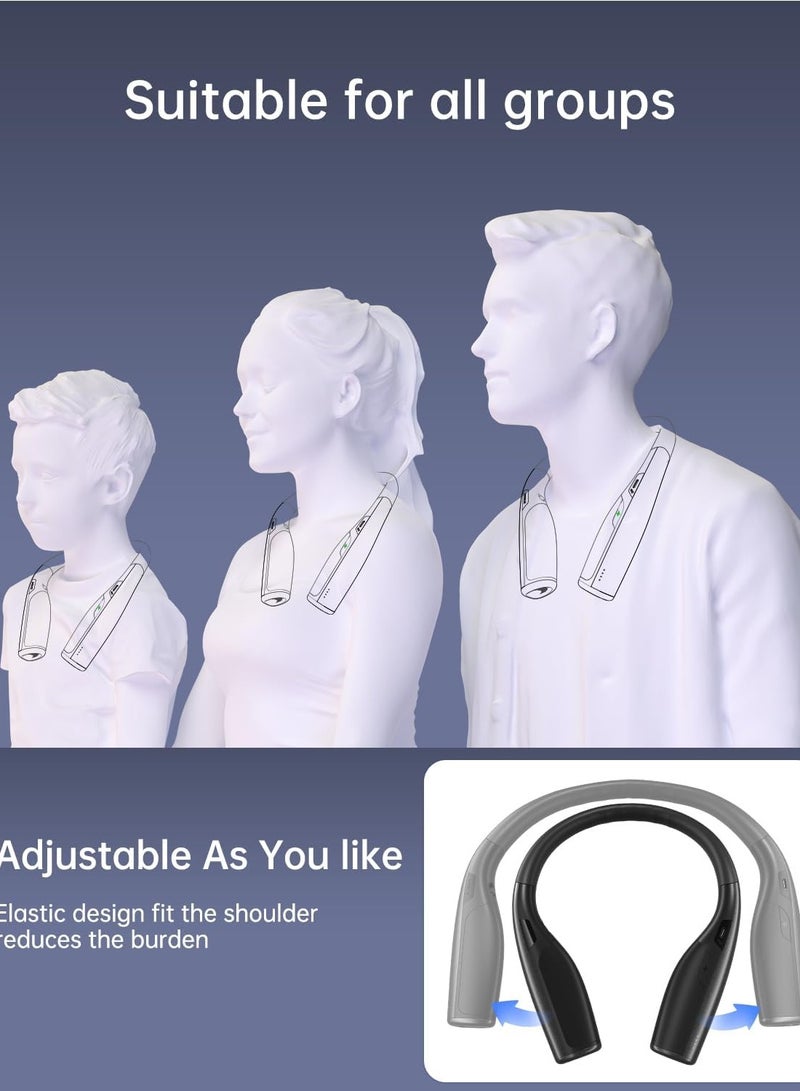 حزمة بطارية للرقبة لجهاز Meta Quest 3S/Quest 3، حزمة بطارية سريعة الشحن بسعة 10000 ملي أمبير/ساعة و 20 واط لملحقات Quest 2/3S/3، ضغط أقل على الرأس، يطيل وقت اللعب في الواقع الافتراضي - الأبيض - Image 4